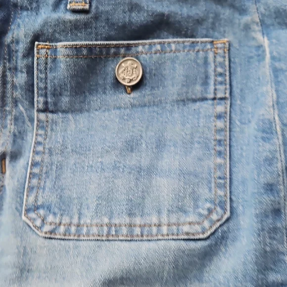 J. Crew Sky Blue 96 Denim Trouser Flare Leg - Picture 4 of 7